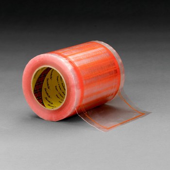 3M Scotch 827 Transparente sobre naranja Polipropileno Rollo de cinta protectora de etiquetas - Ancho 5 pulg. - Altura 8 pulg. - Longitud 8 pulg. - A granel - 61840