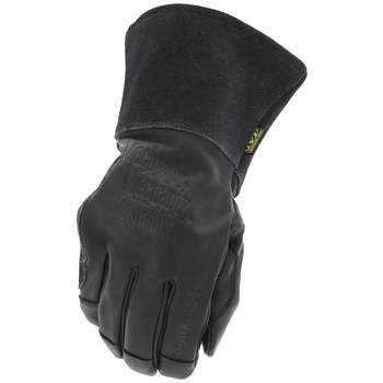 Mechanix Wear Cascade Negro Mediano Cuero Guantes para soldadura - 781513-65378