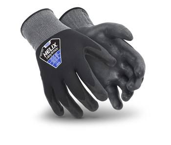 HexArmor Helix 1091 Negro/Gris 11 Mezcla de nylon calibre 15 Nailon Tejido Guantes de trabajo - 1091 sz 11