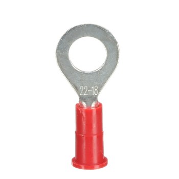 3M Scotchlok MV18-14R/SX Rojo Soldado Vinilo Terminal de anillo soldado - Longitud 1.08 pulg. - Ancho 0.47 pulg. - 58733