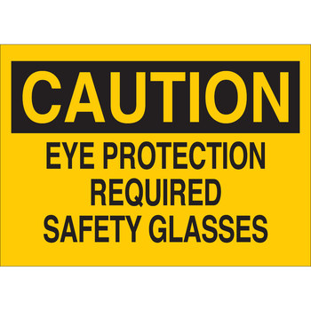 Imágen de Brady B-120 Poliéster reforzado con fibra de vidrio Rectángulo Amarillo Inglés Cartel de PPE 47100 (Imagen principal del producto)