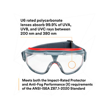 3M Goggle Gear 500 GG501SGAF Universal Policarbonato Gafas de seguridad lente Transparente - 051131-27455