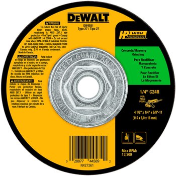Imágen de DEWALT Disco esmerilador 45892 (Imagen principal del producto)