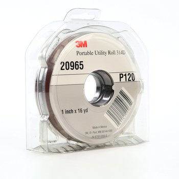 3M Rollo 20965 - 1 pulg. x 16 yd - Óxido de aluminio - P120 - Fina