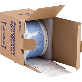 Imágen de Brady Blanco Transferencia térmica PS-500-150-WT-S-3 Manga para impresora de transferencia térmica troquelada (Imagen principal del producto)