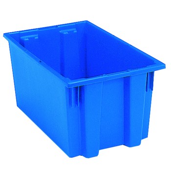 Imagen de Akro-mils 35185 0.76 ft³, 5.69 gal 60 lb Azul Polímero de grado industrial Contenedor apilable (Imagen principal del producto)
