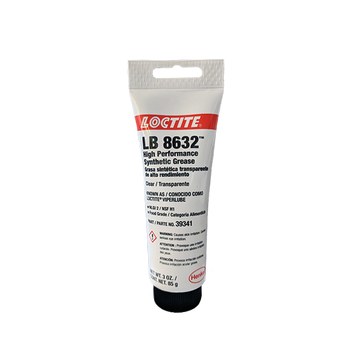 Loctite LB 8632 Blanco Grasa - 3 oz Tubo - Grado alimenticio - Anteriormente conocido como Loctite ViperLube Clear High Performance Synthetic Grease - 39341