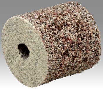 3M Scotch-Brite Unificado Óxido de aluminio Mediano Rueda de desbaste - Grueso grado - Accesorio Eje - Diámetro 1 1/2 pulg. - Agujero Central 3/16 pulg. - Grosor 1/4 pulg. - 14749