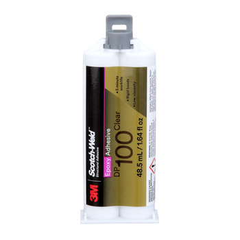 3M Scotch-Weld DP100 Transparente Adhesivo epoxi - Base y acelerador (B/A) - 48.5 ml Cartucho doble - 08994