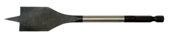 Cle-Line 1823 Taladro de pala - Corte de mano derecha - Acabado Óxido de vapor - Longitud Total 6 pulg. - Flauta Espiral - Acero de alta velocidad - C17100