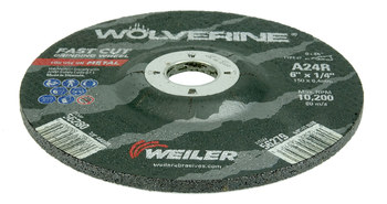 Weiler Wolverine Rueda esmeriladora de superficie 56280 - 6 pulg. - Óxido de aluminio - 24 - R