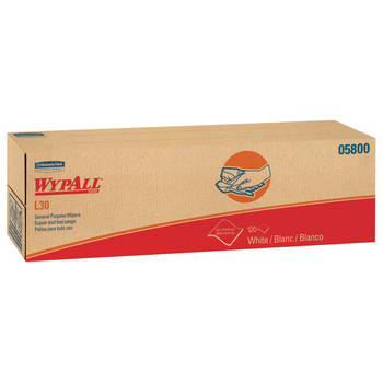 Kimberly-Clark Wypall L30 Limpiador 05800, DRC, - 9.8 pulg. x 16.4 pulg. - Blanco