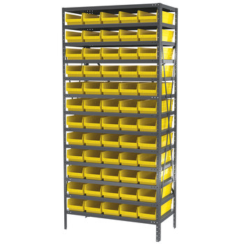 Imagen de Akro-mils AS1879138Y 6500 lb Ajustable Amarillo Gris Revestido en polvo Acero 22 ga Abierto Ajustable Sistema de estantería fijo (Imagen principal del producto)
