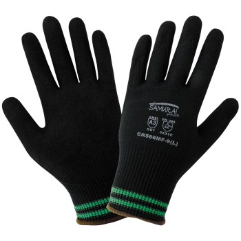 Global Glove Samurai Glove CR588MF Negro Grande Aralene Guantes resistentes a cortes - 816679-01363