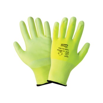 Global Glove Samurai PUG-118 Lima de alta vis. Extrapequeño HDPE Guante resistente a cortes - pug-118 xs