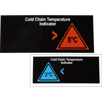 Imágen de Brady Negro/Azul/Rojo Poliéster TIL-9-2C-8C Etiqueta indicadora de temperatura (Imagen principal del producto)