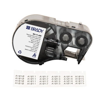 Brady CleanLift M4-11-498 Etiquetas multiuso reposicionables - Vinilo - Negro sobre blanco - B-498