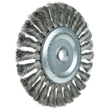 Weiler Wolverine 36227 Cepillo de rueda - Anudado - Torsión estándar Acero cerda