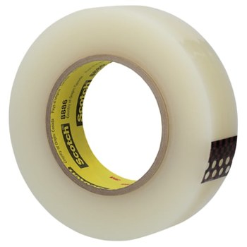 3M Scotch 8886 Transparente Cinta de sello de caja elástica - 36 mm Anchura x 55 m Longitud - 7 mil Espesor - 69314