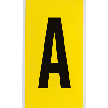 Imágen de Brady Serie 34 Negro sobre amarillo Interior Paño de vinilo Serie 34 Carta 3470-A Etiqueta en forma de letra (Imagen principal del producto)