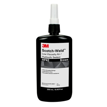 3M Scotch-Weld HP42 Sellador de tuberías Marrón Pasta 250 ml Botella Formulado para adaptarse a roscas de tubería de tamaño medio, de hasta 15 mm de diámetro - 99631