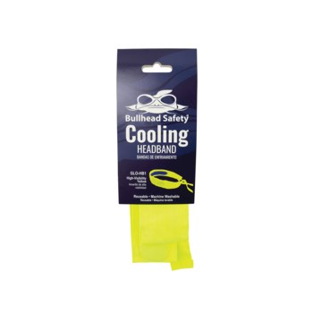 Bullhead Safety Amarillo/verde de alta visibilidad Poliéster/algodón Cinta/pañuelo refrigerante de alta visibilidad - glo-hb1