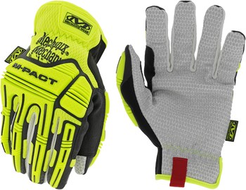 Mechanix Wear M-Pact CR4 Amarillo fluorescente Grande Algodón/Silicona Algodón/Silicona Guantes de trabajo - 781513-65327