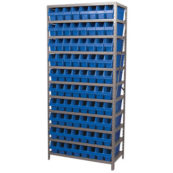 Imagen de Akro-mils AS1879048 Shelfmax 6500 lb Ajustable Azul Gris Revestido en polvo Acero 22 ga Abierto Ajustable Sistema de estantería fijo (Imagen principal del producto)