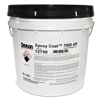 Devcon Epoxy Coat 7000 Gris Adhesivo epoxi - 2 gal Cubeta - 12750