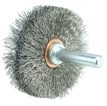 Weiler 17608 Cepillo de rueda - Rizado Acero inoxidable cerda