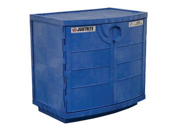Justrite Gabinete de almacenamiento de material peligroso Polietileno 24180 - 8.5 gal - Azul real - 16382