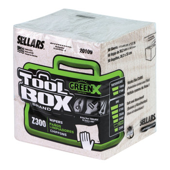 Sellars Toolbox Z300 Toallas de papel - 1/4 doblez - 13 pulg. x 11.88 pulg. - SELLARS 20109