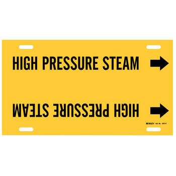 Imágen de Brady Bradysnap-On Negro sobre amarillo Plástico 4077-F Marcador de tubería a presión (Imagen principal del producto)