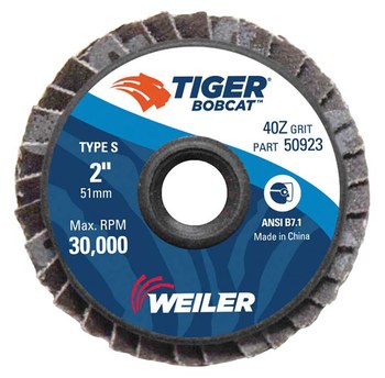 Weiler Bobcat Tipo 29 - Zirconia - 2 pulg. - 40 - Grueso - 50923
