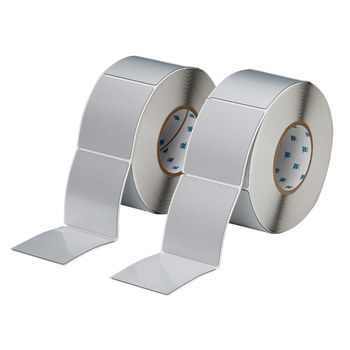 Imágen de Brady Plateado Poliéster Transferencia térmica THTEP-178-593-.5SL Rollo de etiquetas para impresora de transferencia térmica troquelado (Imagen principal del producto)