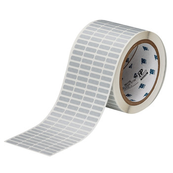 Imágen de Brady Plateado Manipulación evidente Poliéster Transferencia térmica THT-14-438-10 Rollo de etiquetas para impresora de transferencia térmica troquelado (Imagen principal del producto)