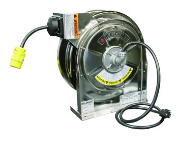 Imagen de Reelcraft Industries LS 5445 123 3 LS 5000 45 pies Plateado Acero inoxidable Carrete de cable (Imagen principal del producto)