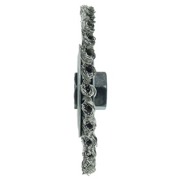 Weiler Roughneck 13132 Cepillo de rueda - Anudado - Circular trenzado Acero inoxidable cerda