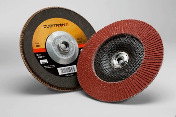 3M Cubitron II Tipo 29 - Óxido de aluminio cerámico - 7 pulg. - 80+ - Mediano - 55628