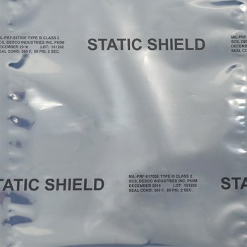 SCS Laminado de película metalizada Película protectora ESD/antiestática - Longitud 250 pies - Ancho 36 pulg. - 817R 36X250