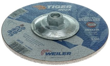 Weiler Tiger inox Disco esmerilador 58124 - 7 pulg. - INOX - 24 - R