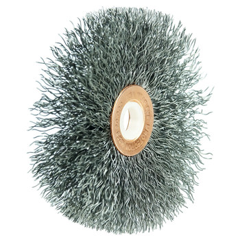 Weiler 15553 Cepillo de rueda - Rizado Acero cerda